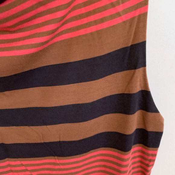 Patagonia Rare Unique "Vintage" (2012ish?) CowlNeck Striped Sleeveless Sundress - Picture 6 of 9